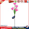 4 Head Lily Flower Solar Light Colorful LED Lawn Lamp Outdoor Light (Red) Newly