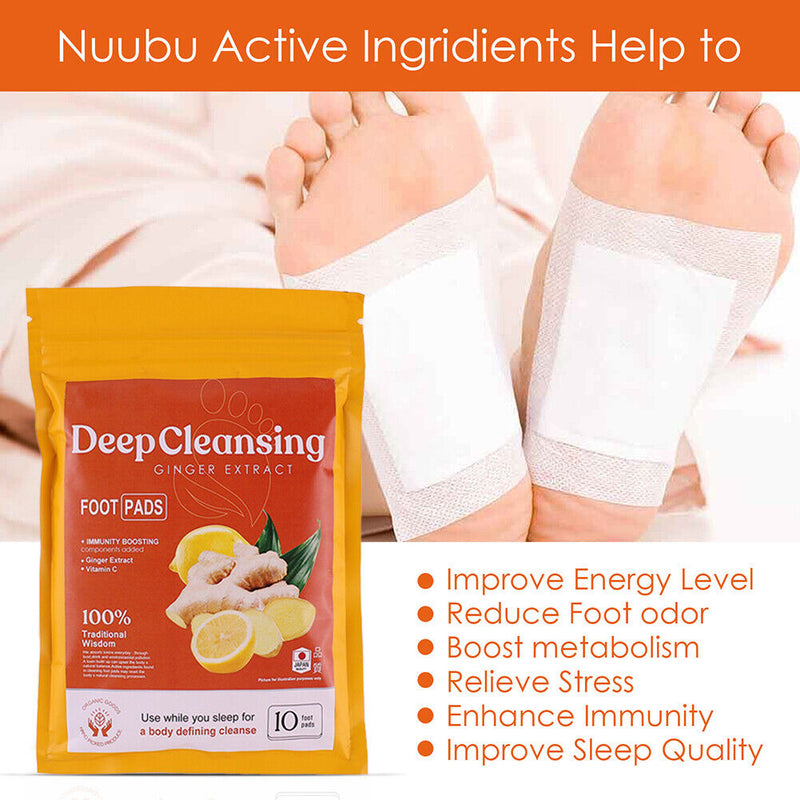 Bamboo Vinegar Ginger Foot Patches Pain Relieving Plaster for Unisex Health C