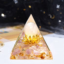 Crystal Pyramid Healing Energy Meditation Crystals Home Office Decor (C) Newly