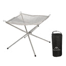 Mountainhiker Camping Folding Fire Rack Stainless Steel Campfire Rack Stove