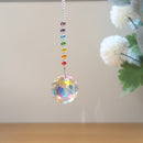 Crystal Pendant Colorful Beads Hanging Drop Wind Chime Garden Decor (B) Newly