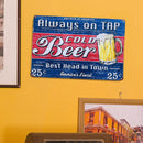 Waterproof Metal Poster Retro Beer Tin Plaques Wall Signs for Bar Pub (1) Newly
