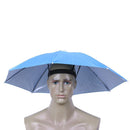 5pcs Outdoor Sunscreen Anti-Rain Elastic Band Head Umbrella Hat (Purple)
