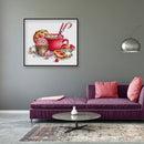 DIY Full Embroidery Print Canvas Kitchen Gadgets 11CT Cross Stitch Kits (A)