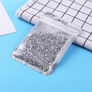 500pcs Glitter Shimmer Sharp Tip Nail Art Rhinestones Manicure Charm (White