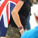 Unisex Union Jack Crystal Bracelet Wristband Magnetism 2022 Bracelet N5X0