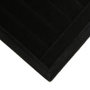 Velvet Earrings Ear Studs Display Stand Holder Organizer Rack (Black)