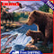 5D DIY Full Drill Diamond Painting Bear Embroidery Mosaic Kit Bedroom Wall Decor