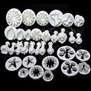 33pcs Sugarcraft Cake Decorating Fondant Plunger Cutters Tools Mold Newly