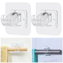 Holder Powerful Curtain Rod Hook Rod Hanging Clip Storage Rack Door Hanger