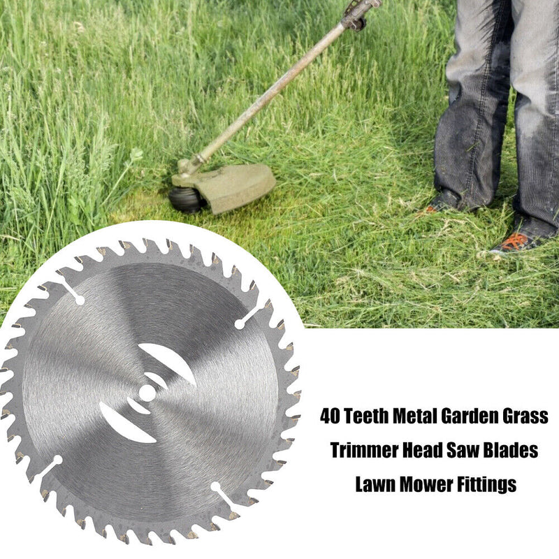 40 Teeth Metal Garden Grass Trimmer Head Saw Blades Lawn Mower Fittings Newly