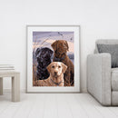 DIY Paint By Number Kit Dog Animal Series No Frame for Home Decoration Art