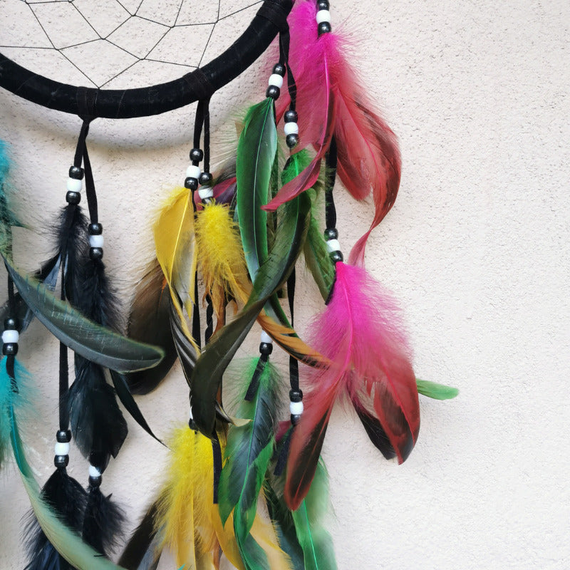 Dream Catcher Wall Hanging Decor Feather Dreamcatcher Handmade Ornament Gift