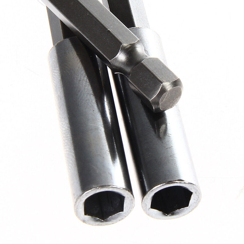 75/100/150mm Magnetic Screwdriver Extension 1/4 Hex Shank Tool Drill Bits Newly