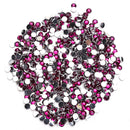 30g 6mm Crystal Rhinestone Acrylic Flat Back DIY Nail Sequins (Old Rose)