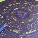Round Pendulum Divination Tablecloth Runes Altar Constellation Tarots Card Pad