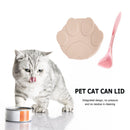 Pet Food Can Cover Silicone Dog Cat Food Storage Fresh Lid Seal Cap (Pink) Newly