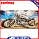 Motorcycle Oil Paint By Numbers DIY Canvas Wall Picture Craft Home Decorations