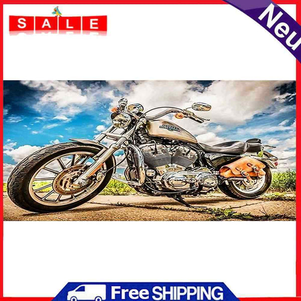 Motorcycle Oil Paint By Numbers DIY Canvas Wall Picture Craft Home Decorations