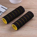 1 Pair Bike Bicycle Handle Bar Sponge Grip Cover Bar Grips Sleeve (Yellow) Newly
