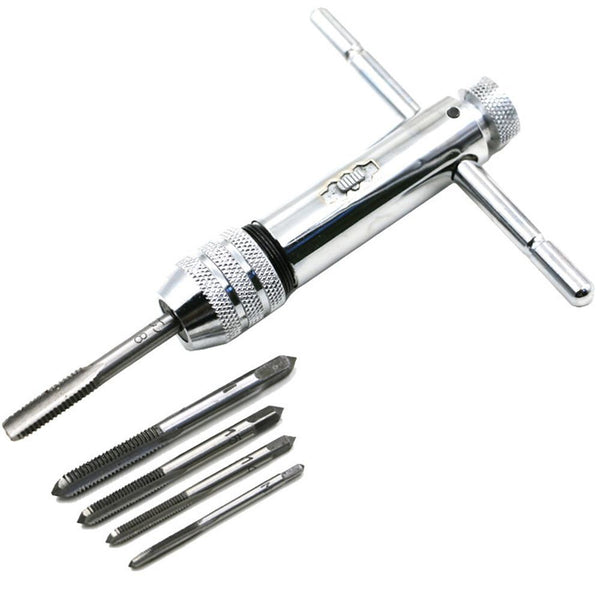 Drill Bit Spanner Hand Tapping Tools Ratchet Wrench Metric Screw Tap Wrench