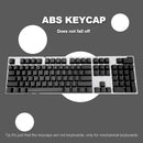104pcs Universal Mechanical Keyboard Keycaps PC Bakclit Key Cap Set (Black)