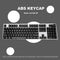 104pcs Universal Mechanical Keyboard Keycaps PC Bakclit Key Cap Set (Black)