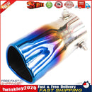 Stainless Steel Car Exhaust Tip Bolt-on Heart Edge 2.5 inch Inlet (Blue) Newly