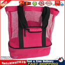 Insulation Lunch Bag Picnic Net Beach Handbag Food Beverage Storage (Red) Newly