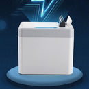 Household Electric Toothpick Storage Box Automatic Dispenser (Gray White)