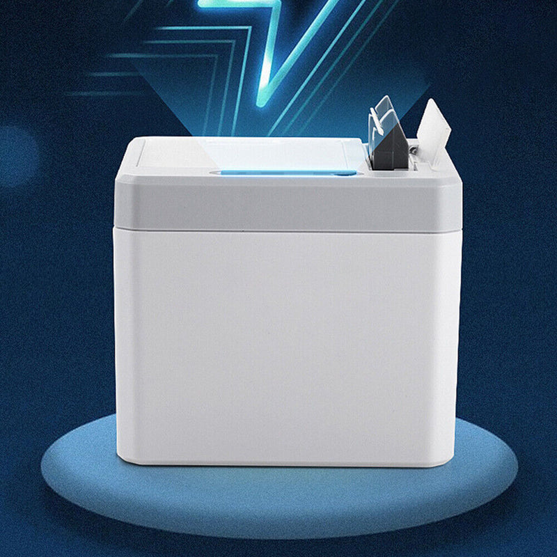 Household Electric Toothpick Storage Box Automatic Dispenser (Gray White)