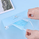 4pcs Portable Ziplock Bags Zipper Dustproof Waterproof Masks Holder Folder Bag