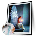 Angel Girl Frameless Picture Oil Paint By Numbers Hand Painted Drawing for Room