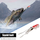 15.5cm 15g Bionic Squid Sea Fishing Lures Artificial Soft Bait (Red Pink) Newly