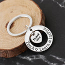 Charm Jewelry Love Heart Key Chain Teacher's Day Gift Keyring Teachers Keychain