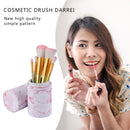 Portable PU Leather Makeup Storage Holder Cosmetic Brush Pen Cup Box (B) Newly