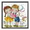 Partial Embroidery DIY Stamped Canvas 14CT Our Love Needlework Sets Home Decor