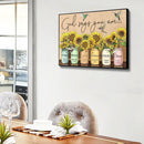 50X40cm English Sentence Frameless Oil Paint By Numbers Painted Picture Craft