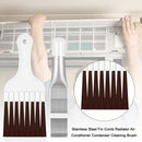 Stainless Steel Fin Comb Radiator Air Conditioner Clean Brush (Brush+Comb) Newly