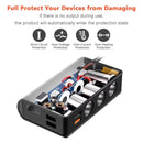 Cigarette Lighter 3 Socket 180W DC Power Adapter USB Car Charger (Black) Newly