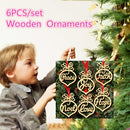 Party Supplies Hollow Wood Xmas Tree Christmas Decorations Hanging Ornament