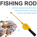 Portable Winter Ice Fishing Rod Plastic Outdoor Child Fishing Tackle Pole