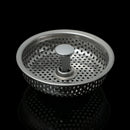Steel Stuff Cover Colander Sink Strainer Food Hair Stopper Plug Filter Basket