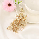 Leaf Hair Jewelry Flower Hair Pin  Bridesmaid Tiara Hair Combs Bridal Clips