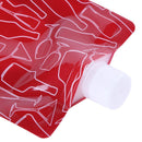 Portable 750mL Foldable Outdoor Camping Hiking PE Water Bag (Red) Newly