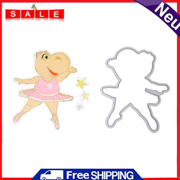 DIY Transparent Seal Little Hippo Stamp Scrapbooking Decor with Cutting Die-1901