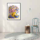 5D DIY Flower Partial Round Diamond Painting Mosaic Picture Wall Rhinestone Art