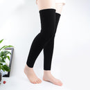 2pcs Warm Women Socks Leg Warmers Leisure Long Thigh High Socks (Black)