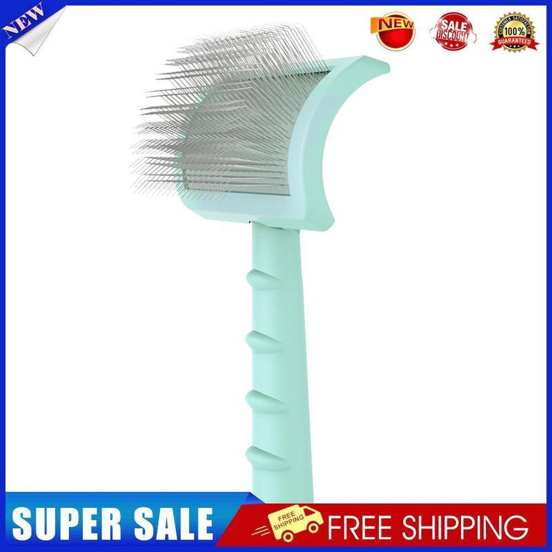 Pet Grooming Comb Shedding Needle Brush Dog Cat Undercoat Dematting (Green)