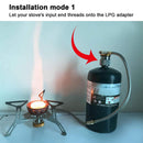 Gas Stove Adapter Refill Camping Tank Cylinder Propane Canister Filling
